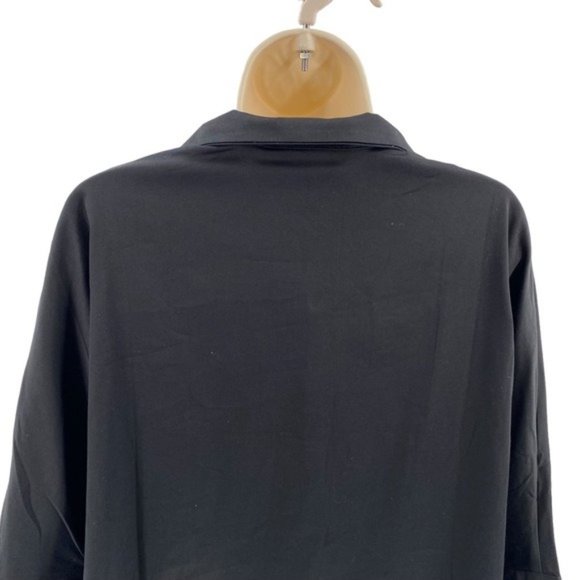 Tuckernuck | NEW Black Willow Three-quarter Sleeve High-low Hem Blouse Size XS - Picture 7 of 11
